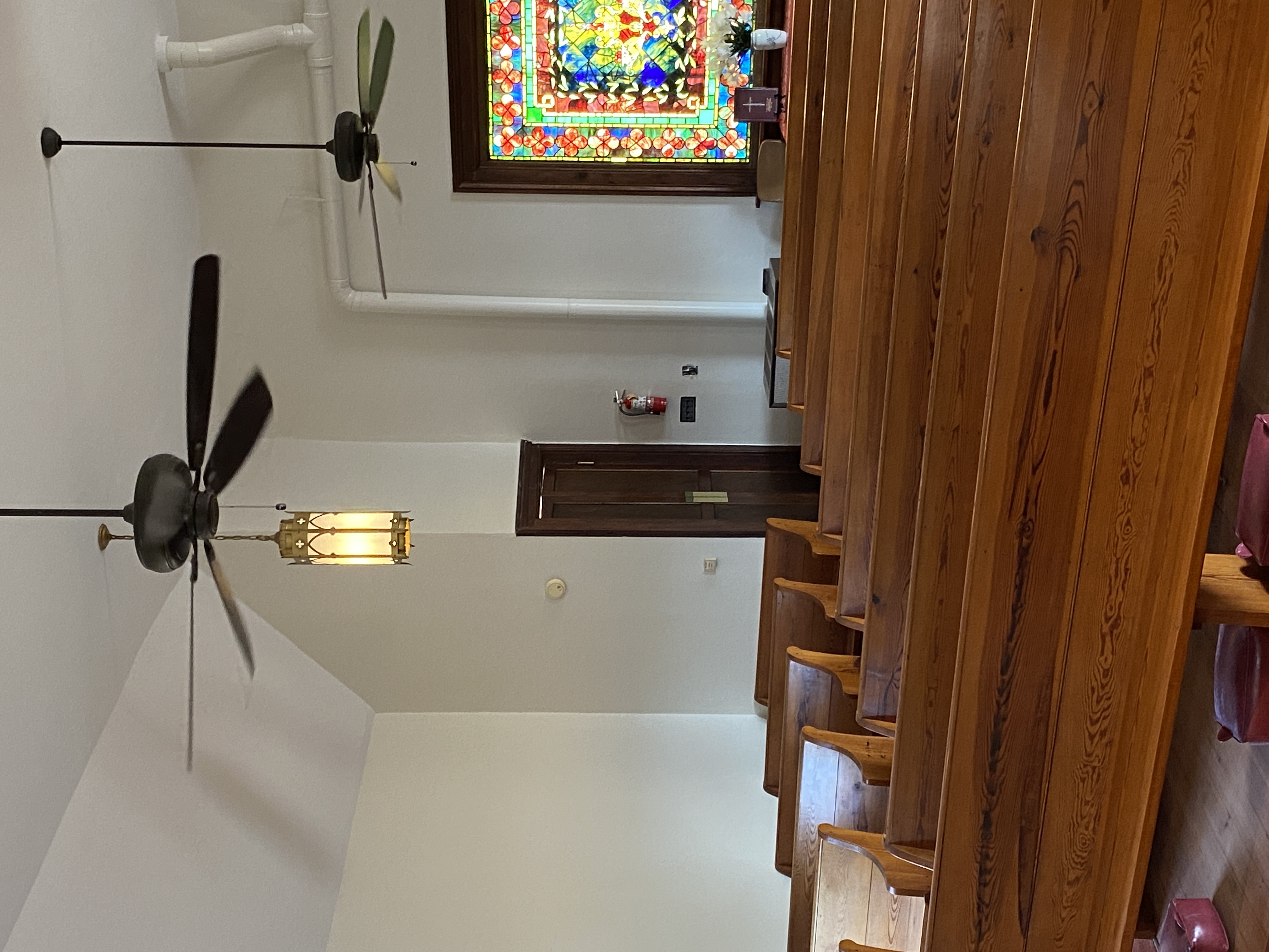 church nave after