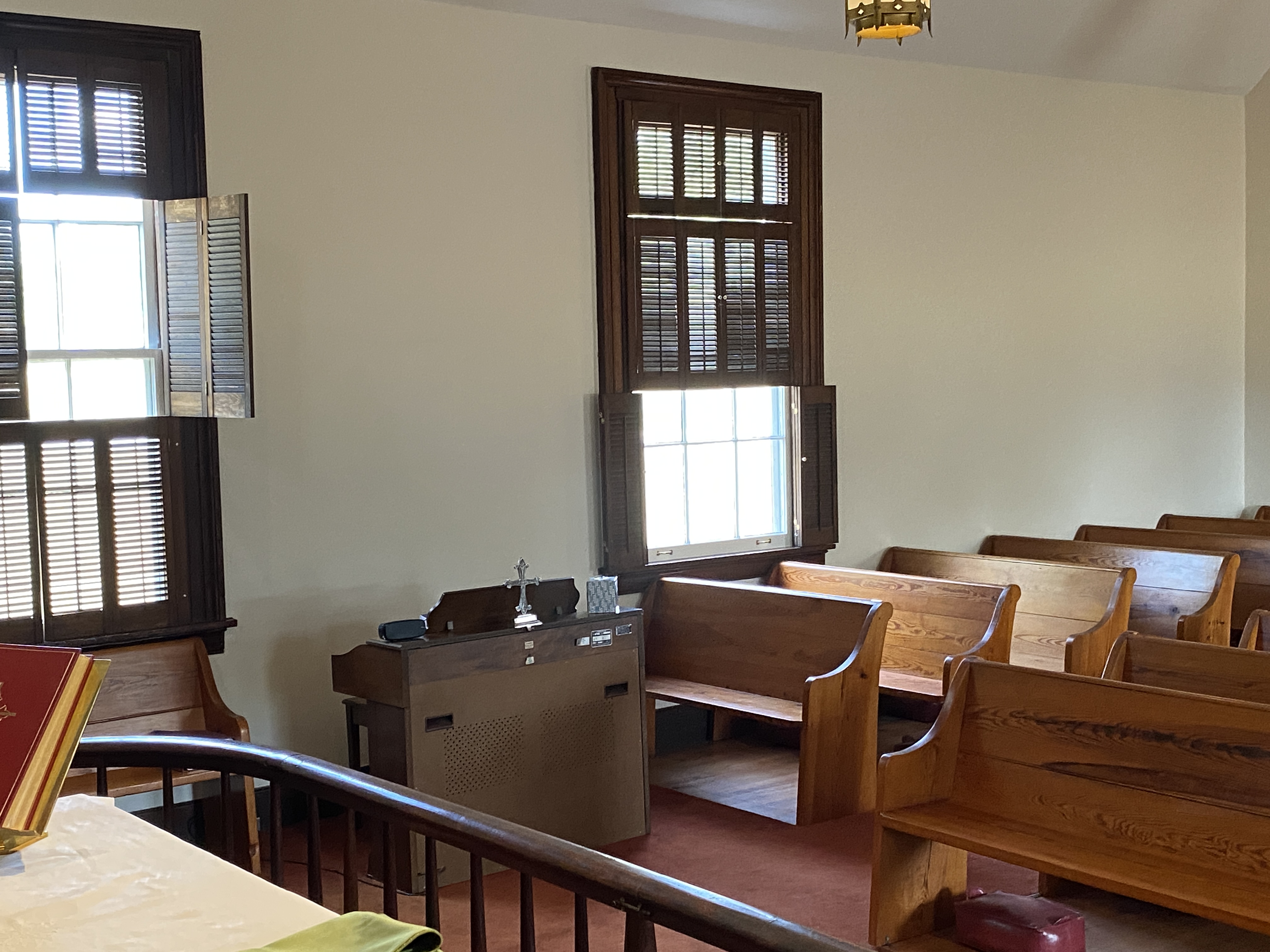 church nave after